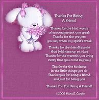 Image result for Thank You Poem Friend