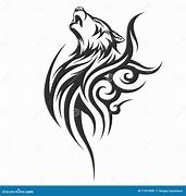 Image result for Tribal Wolf Tattoo