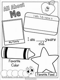 Image result for All About Me Sheet Khan Academy Kids