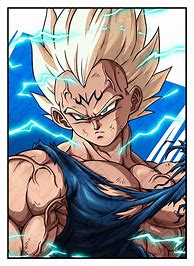 Image result for Majin Vegeta Looking Back