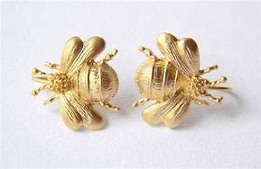 Image result for Gold Bee Earrings