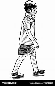 Image result for Boy Walking Sketch