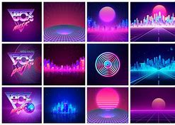 Image result for Neon 80s Sci-Fi Art