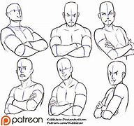 Image result for Cross Arms Drawing Reference