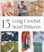 Image result for Crochet Long Scarf