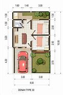 Image result for Denah Rumah 60M2