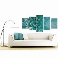 Image result for Extra Wide Canvas Teal Wall Art