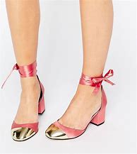 Image result for Ribbon Lace Up Heels