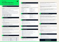 Image result for Excel Cheat Sheet Template