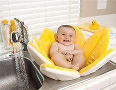 Image result for Newborn Baby Bath