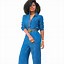 Image result for Wide Leg Denim Jumpsuit