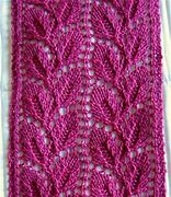 Image result for Knit Leaf Lace Pattern