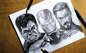 Image result for Avengers Pencil Sketch