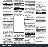 Image result for Newspaper Job Ad Template