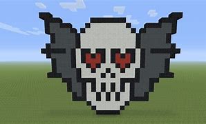 Image result for Minecraft Skull Pixel Art