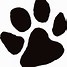 Image result for Gold Paw Print No Background