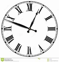 Image result for Roman Numeral Clock Faces without Hands