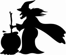 Image result for Witch Cauldron and Cat Silhouette