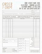 Image result for Cake Order Form Word Document