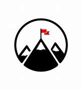 Image result for Mountain with Flag Logo