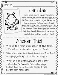 Image result for Character Traits Worksheet 3rd Grade