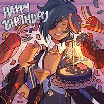 Image result for Kaeya Birthday Art