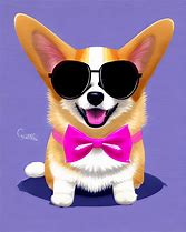 Image result for Corgi with Sunglasses