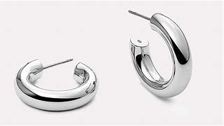 Image result for Silver Helix Hoop Earrings