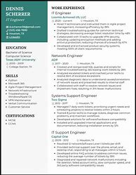 Image result for Good It Resume