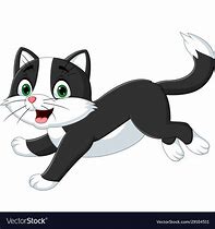 Image result for Black and White Female Cat Cartoon