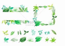 Image result for Watercolour Leaf Border