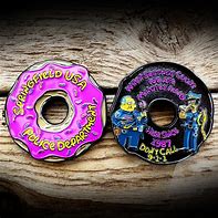 Image result for Simpsons Challenge Coin Donut Cop