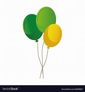 Image result for Yellow Blue and Apple Green Balloons