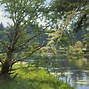 Image result for Lake Scene Paintings