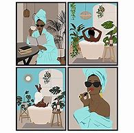 Image result for African American Bathroom Art