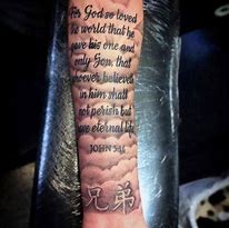 Image result for Bible Verse Forearm Tattoos