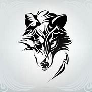 Image result for Tribal Wolf Tattoo