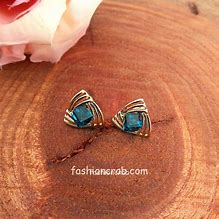 Image result for Blue Stone Earrings