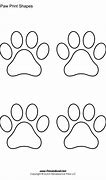 Image result for Dog Paw Print Template