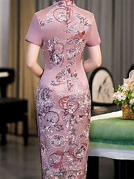 Image result for Chinese Purple Cheongsam