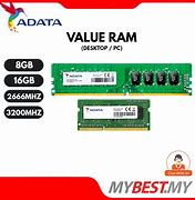 Image result for Adata RAM 8GB DDR4 2666MHz