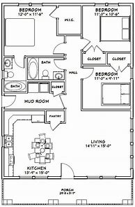 Image result for House Floor Plans 3D 30X20