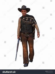 Image result for Cowboy Wearing Poncho