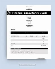 Image result for Software Consultant Quote Template