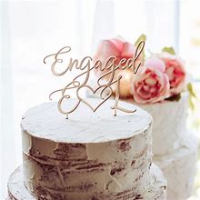 Image result for Name Wedding Cake Topper Gold