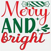 Image result for Merry and Bright Clip Art