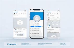 Image result for Facebook Mobile Phone Mockup