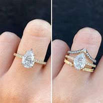 Image result for Thin Band Pear-Shaped Engagement Ring