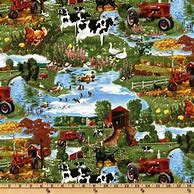 Image result for Farm Print Fabric