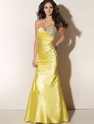 Image result for Yellow Prom Dressed